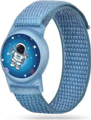 Produktbild von Tech-Protect Nylon-Armband kompatibel mit AirTag 1/2 Blau