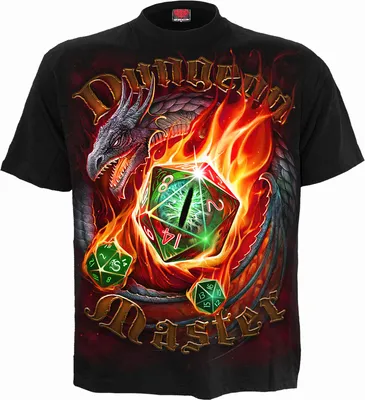 Obrázek produktu pro Spirálové tričko M Black Unisex Dungeon Master
