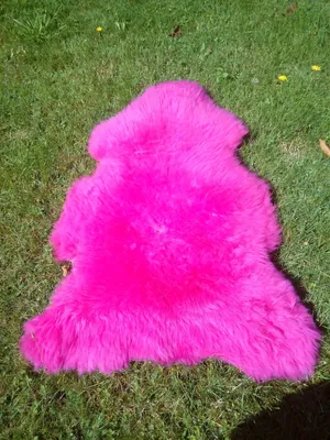 Produktbild von *TOP*Öko Schaffelle Schaffell Lammfelle PINK 100-110cm NEU