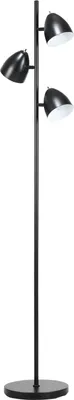 Image de Lampadaire de style industriel pour le salon avec 3 abat-jour métalliques réglables en acier 38 x 28 x 169 cm Noir Aosom