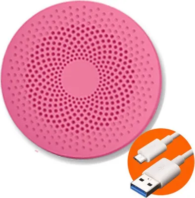 Obrázek produktu pro Roztomilý přenosný mini reproduktor Bluetooth s hlasovým ovládáním a funkcí telefonu růžový