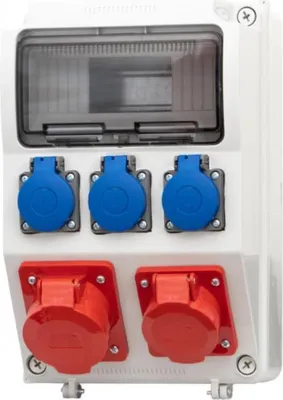 Obrázek produktu pro Rozvaděč CAJA 16 A/5P, 32 A/5P, 3×230 V, 9 m, IP65