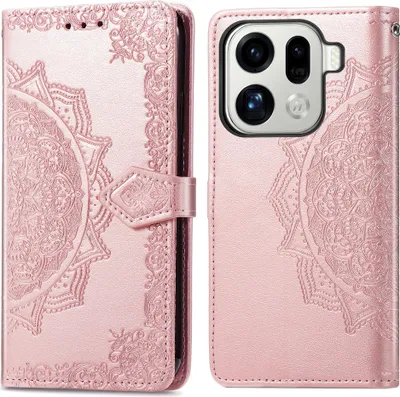 Zdjęcie produktu dla imoshion Mandala Bookcase dla Oppo Find X9 Pro - Rosé Goud