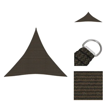 Image de vidaXL Voile d'ombrage 160 g/m² Marron 3x3x3 m HDPE -  Parasols et protections solaires