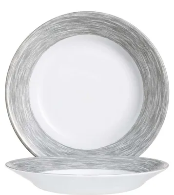 Produktbild von Brush Grey Teller tief 22,5cm - 6 Stück
