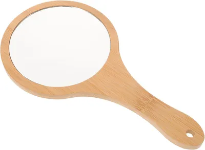 Produktbild von Tragbarer Kosmetikspiegel mit komfortablem Griff, dekorativer Handspiegel für Reisen und den täglichen Gebrauch