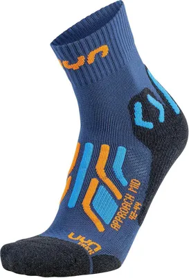 Immagine prodotto di UYN Approach Mid calze da trekking da uomo blu/arancio/grigio lunghe 39-41