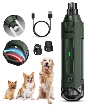 Produktbild von Gimars Krallenschleifer für Hunde 6-Gang Mit 2 LED-Licht, Superleise, 12000RPM V