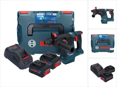 Produktbild von Bosch GBH 18V-24 C Professional Akku Bohrhammer 18 V 2,4 J Brushless SDS plus + 2x ProCORE Akku 8,0 Ah + Ladegerät + L-BOXX