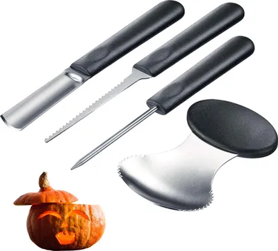 Produktbild von Westmark Kürbis Schnitz-Set »Halloween« 4 tlg., mit Schnitzvorlagen, 51282260