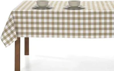 Immagine prodotto di Azomor®: tovaglia rettangolare lavabile con un elegante motivo a quadri, per interni ed esterni