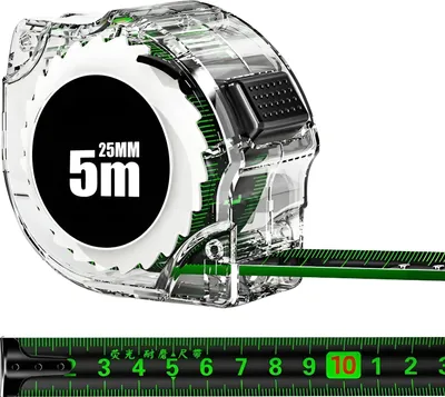 Image de Ruban de mesure autobloquant 5m x 25mm Fluorescent