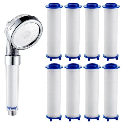 Productafbeelding van PP-filter voor douchekop, 8 stuks, 75 x 25 mm, sedimentfilterpatroon