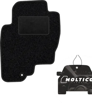 Produktbild von moto-MOLTICO Fahrer Fußmatte Auto Velours Fahrerseite Autoteppiche Schwarz Fahrermatte 1-teilig passend für Nissan Navara III Pathfinder III 2005-2014
