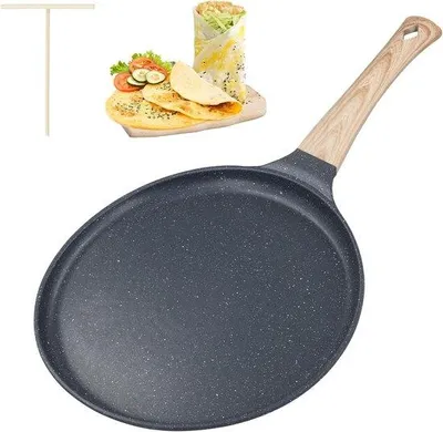 Produktbild von Famanu Induktions-Pfanne 24 cm mit Teigverteiler - robust mit Antihaftbeschichtung
