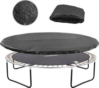 Obrázek produktu pro Kryt na trampolínu AREBOS Ø430 cm | černý Odolný proti UV záření a roztržení