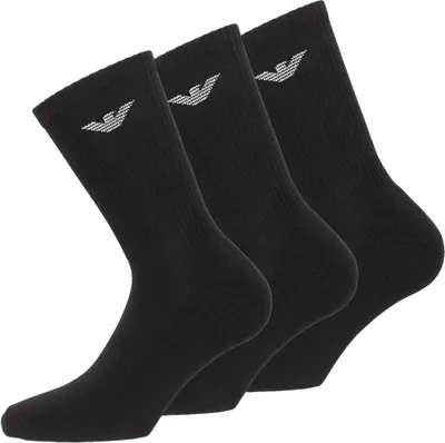 Produktbild von EMPORIO ARMANI Herren Socken mittelhoch (3er Pack) Schwarz/Black One Size
