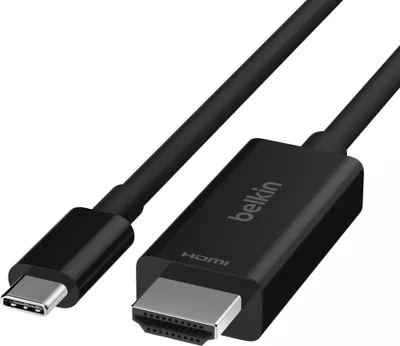Image de BELKIN AVC012bt2MBK 2 m USB Type-C HDMI Noir (AVC012BT2MBK)