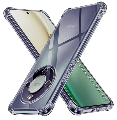 Obrázok produktu pre Techsuit - Shockproof Clear Silicone silikónový kryt pre Honor Magic8 Lite – dymovo čierny