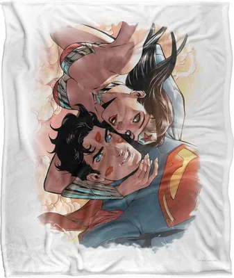 Produktbild von Superman - "Love Birds" Decke, Seidig, Supersoft TV23993 (Einheitsgröße) (Weiß/Bunt)