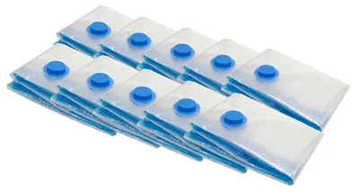 Image de Lot de 12 sacs de rangement sous vide - 80 x 60 cm - Taille M