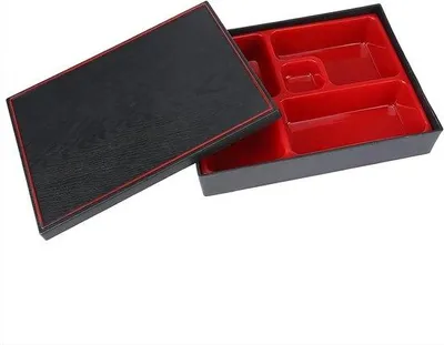 Zdjęcie produktu dla Japońskie pudełko bento – przenośne pudełko na lunch z tworzywa sztucznego – pojemnik z pokrywką na piknik i do biura – dla dzieci i dorosłych.