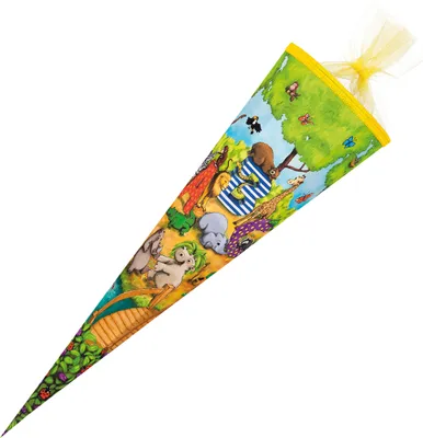 Produktbild von Nestler Schultüte Tier-ABC 6eckig 85cm