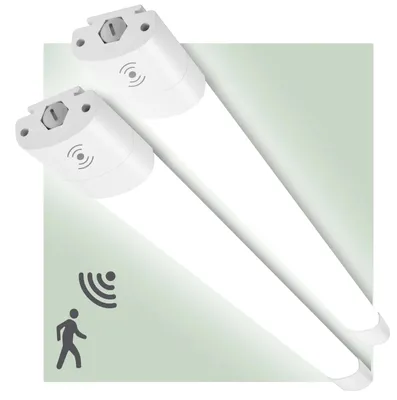 Imagen del producto de Lámpara de techo, sensor de movimiento, diseño resistente al agua, 20W, luz tra, BLANCO