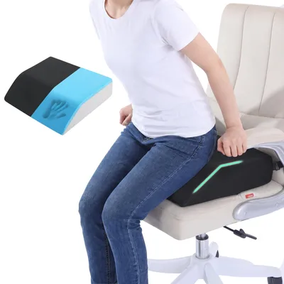 Zdjęcie produktu dla Omgoods - Ergonomiczna poduszka siedziska z pianki memory z oddychającą obudową