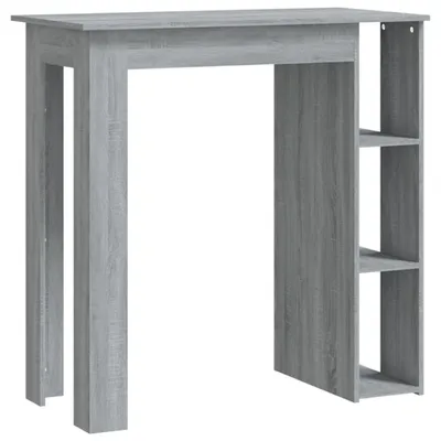 Zdjęcie produktu dla vidaXL Stolik barowy z półką szary Sonoma 102x50x103,5 cm materiał drewnopochodny