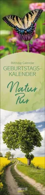 Produktbild von Korsch Kalender Natur Pur: Immerwährendes Kalendarium, praktisch schmal für Geburtstage