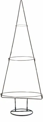 Obrázek produktu pro Kovový stojan na vánoční stromek černý - 86 cm / kulatý - Stojan na vánoční stromek pro zdobení