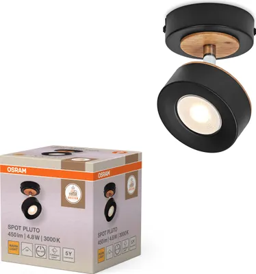 Obrázok produktu pre Led Lampa Decor Spot Pluto Čierna 1 Spot Ledvance