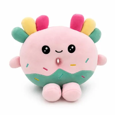 Produktbild von Axolotl Donut Kuscheltier 18 cm Plüschtier Stofftier Kawaii Axolotl mit Donut Geschenk für Kinder