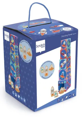 Obrázok produktu pre Vzdelávacia pyramída Kosmos Scratch s drevenými figúrkami