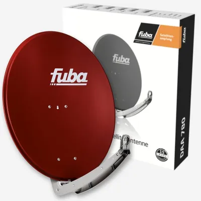 Image de Fuba DAA 780 R Antenne satellite 78 cm aluminium rouge brique