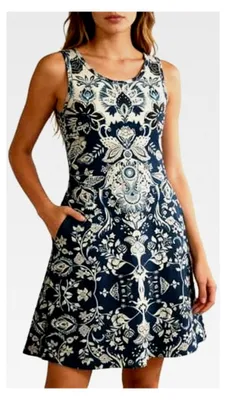 Produktbild von Damen Sommerkleider Elegant Blumenkleid Kurz A-Linie Rüschen Ärmellos Korsett V-Ausschnitt Strandkleid Spaghettiträger Freizeitkleid Mini Tankkleider