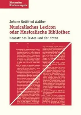 Produktbild von Musikalisches Lexikon oder musikalische Bibliothek. Studienausgabe