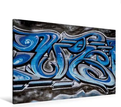 Produktbild von Calvendo Textil-Leinwand 120 cm x 80 cm quer Graffiti an der Dohnaer Straße, Meutzner Dirk; 7281316