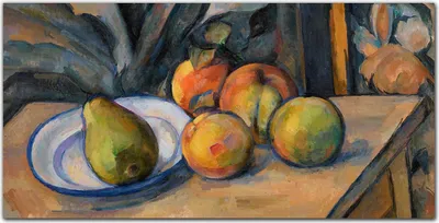 Produktbild von Coloray Küchenrückwand 140x70 Spritzschutz aus Glas - Große Birne Paul Cézanne