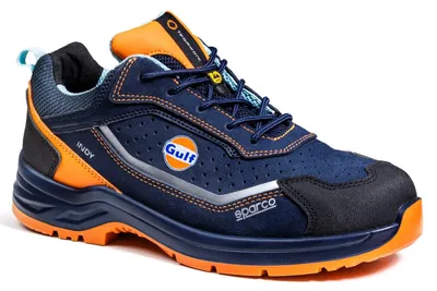 Image de Sparco 07538GUBMAF Indy Gulf Meteor S1PS ESD, chaussures bleues et orange, taille 42