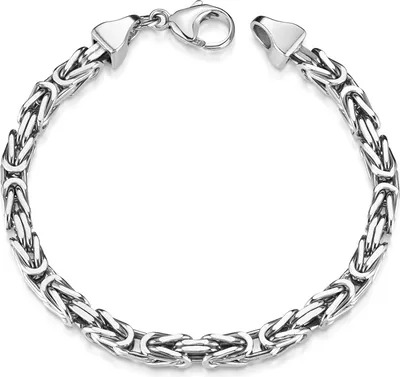 Produktbild von MATERIA by Matthias Wagner Königskette Silber Herren Armband 5mm 31,5g diamantiert rhodiniert in 19 20 21 22 23cm SA-10