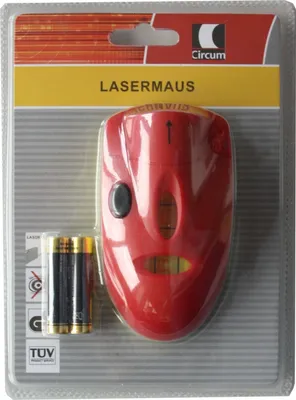 Produktbild von Lasermaus Wasserwaage Linienlaser + Batterien Messgerät Horizontal Laser Messer