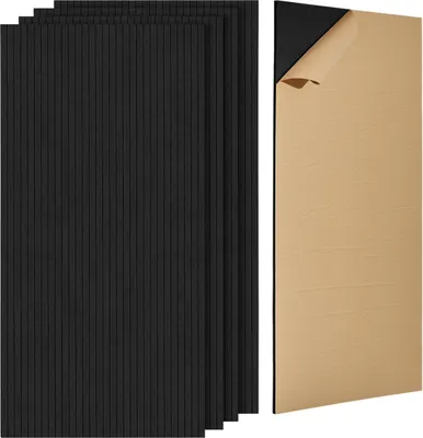 Obrázek produktu pro 5 kusů akustických stěnových panelů 47,2 x 23,6 x 0,4 palce, samolepicí, černé