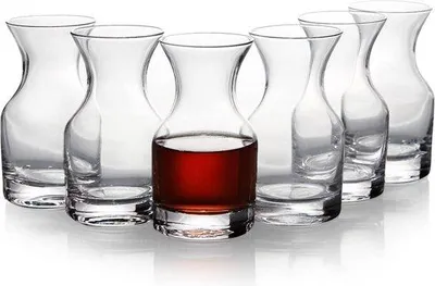 Immagine prodotto di Set di 6 piccole caraffe da acqua in vetro da 250 ml