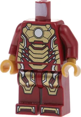 Produktbild von 1x Lego Torso Beine Minifigur Iron Man Mark 42 sh0065 970c00pb0236 973pb1390