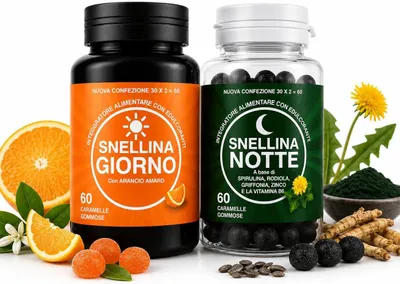 Productafbeelding van Snellina Dag & Nacht – Voedingssupplement met Plantenextracten, Griffonia, Rhodiola, Zink en Vitamine B6 – 120 Gummies