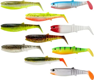 Produktbild von Savage Gear Cannibal Shad 17,5cm 52g - 2 Gummiköder, Farbe:Green Pearl Yellow