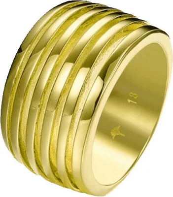 Produktbild von Joop Damen Ring Edelstahl gold Stripes JPRG00001B1, Ringgröße:56 (17.8 mm Ø)