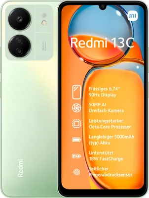 Produktbild von Xiaomi Redmi 13C 4GB RAM 128GB Clover Green